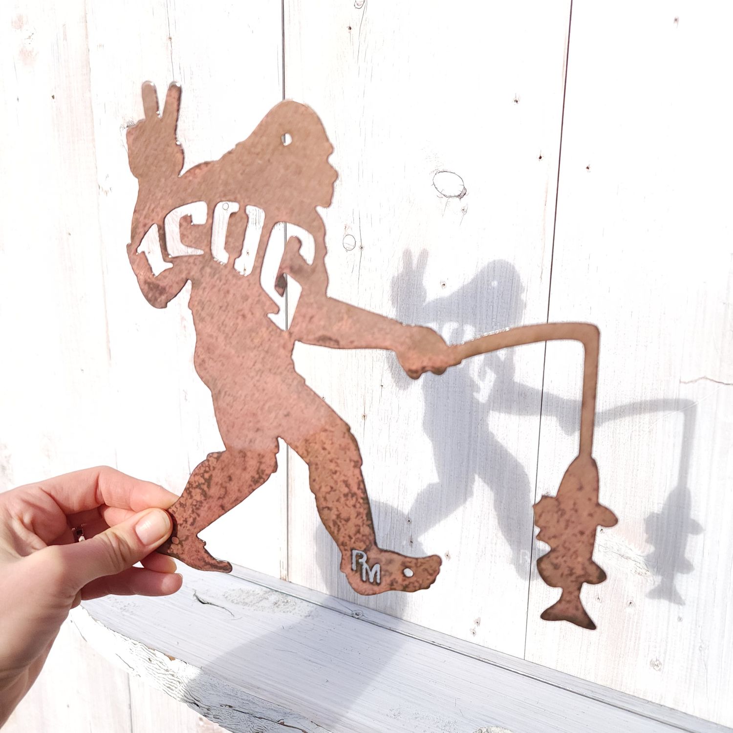 ICOG Peace Sign Fishing Yeti Wall Art