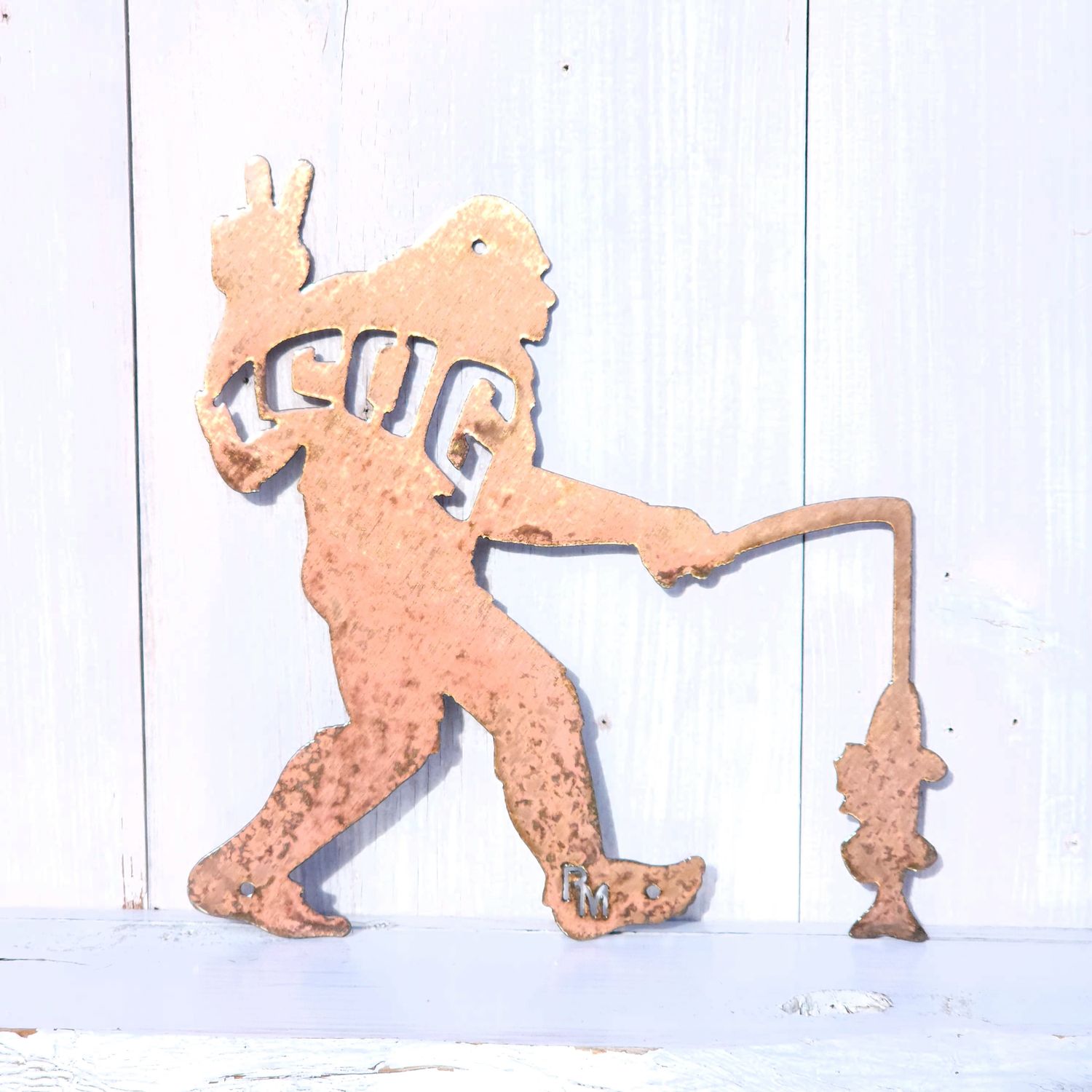 ICOG Peace Sign Fishing Yeti Wall Art