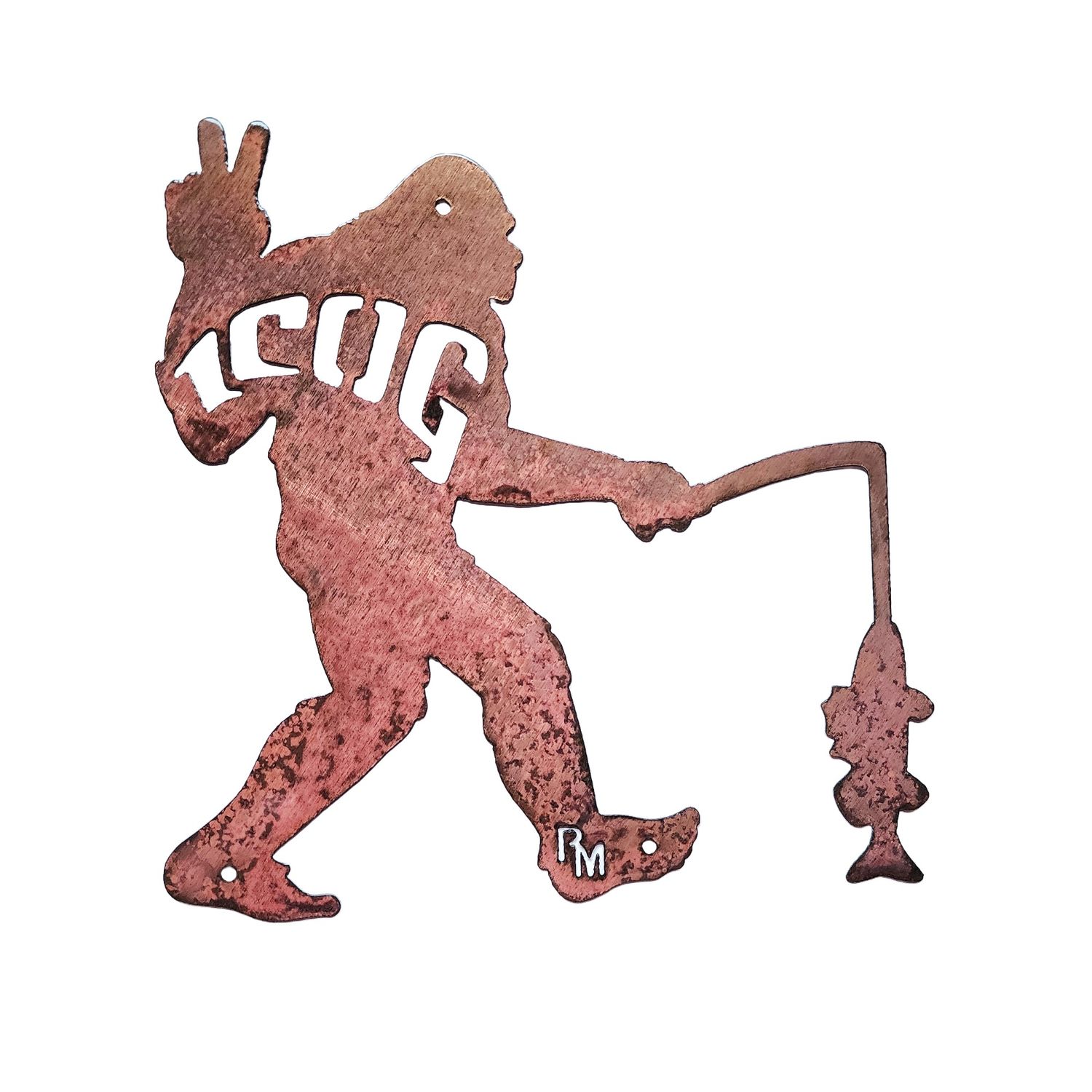 ICOG Peace Sign Fishing Yeti Wall Art