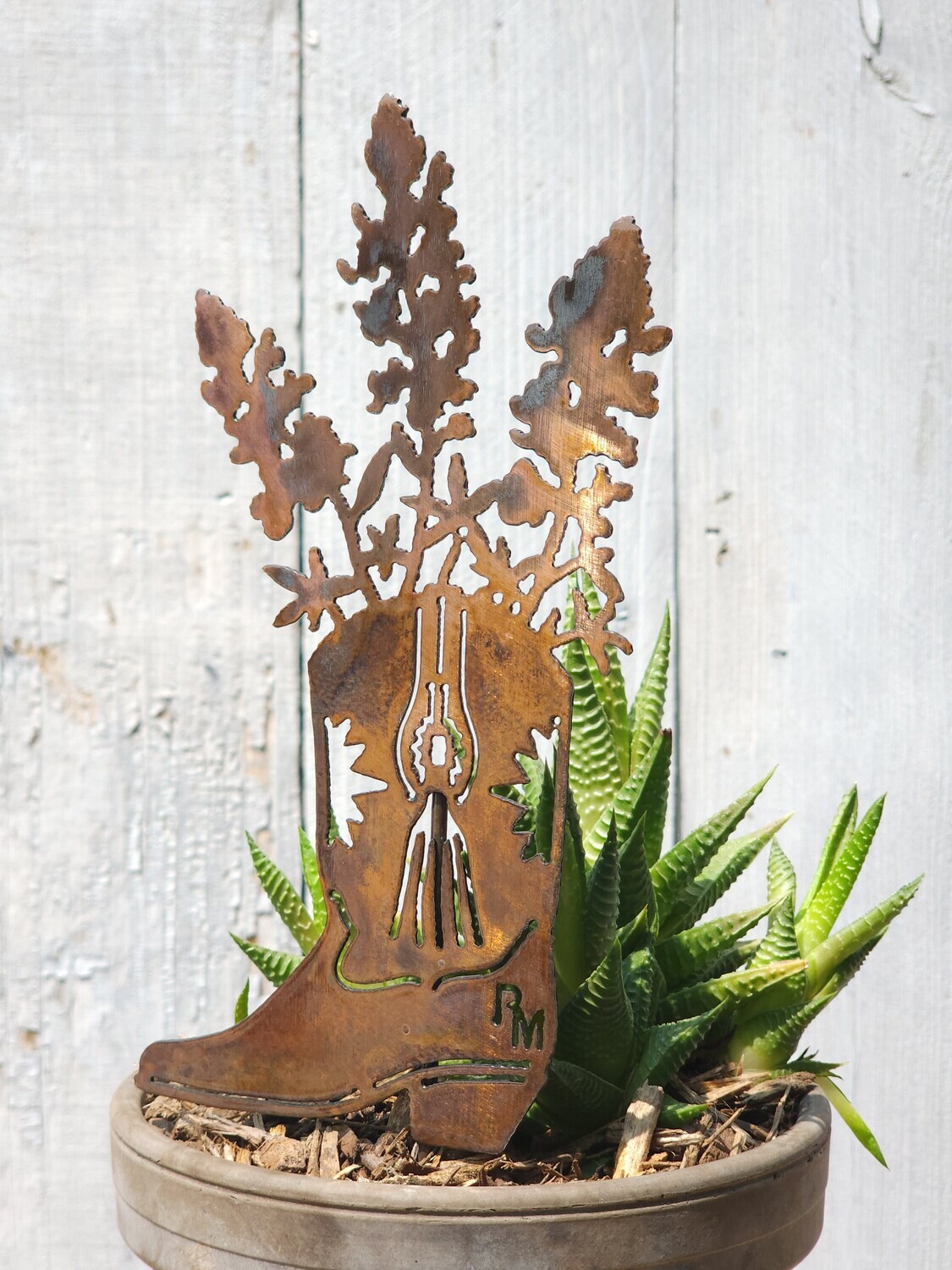 Cowboy Boot Stake Set