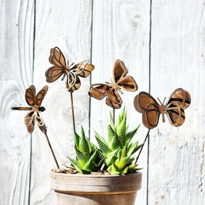 Small Butterfly Stake Set