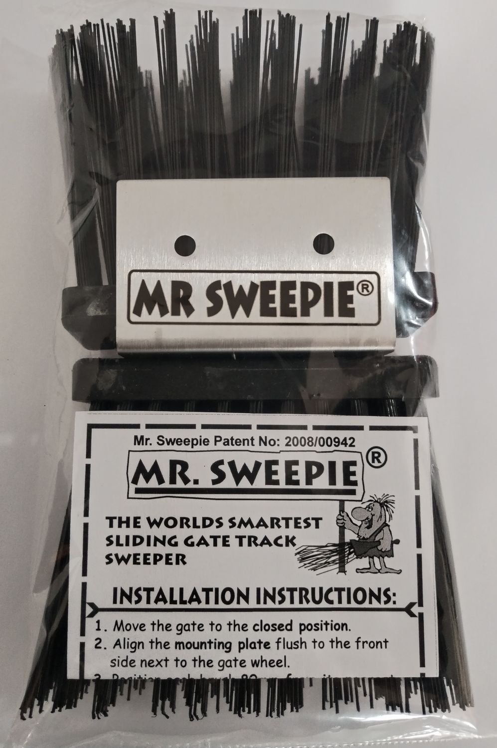Mr. Sweepie® Brush Kit – Sliding Gate Track Cleaner &amp; Sweeper