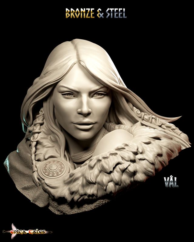 BRONZE &amp; STEEL: VÅL Mini Bust