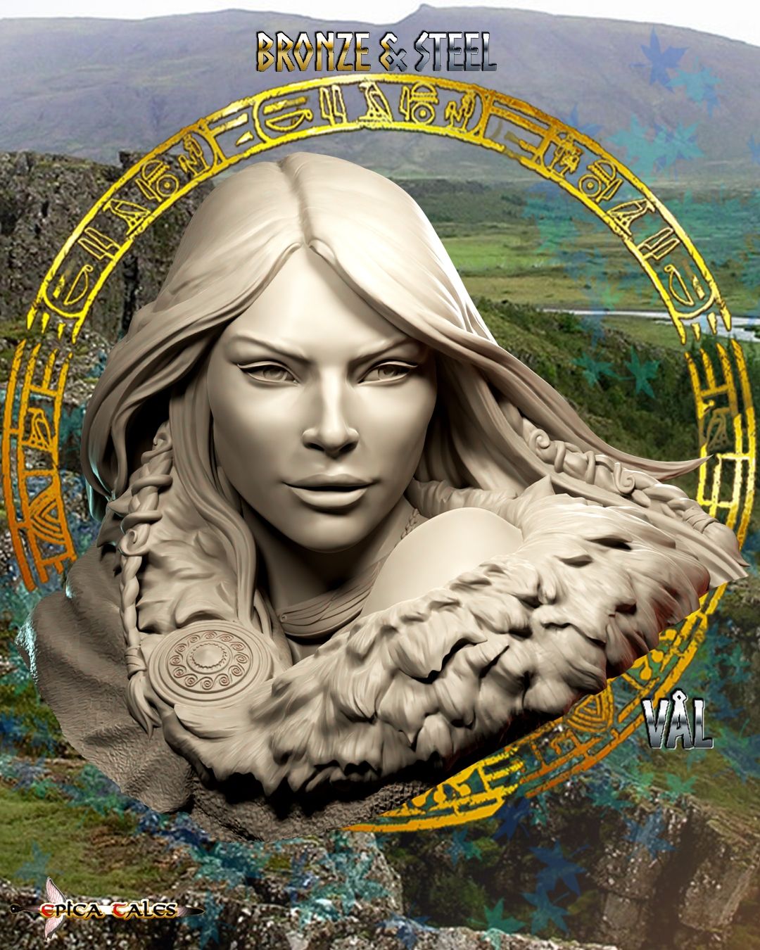 BRONZE &amp; STEEL: VÅL Mini Bust