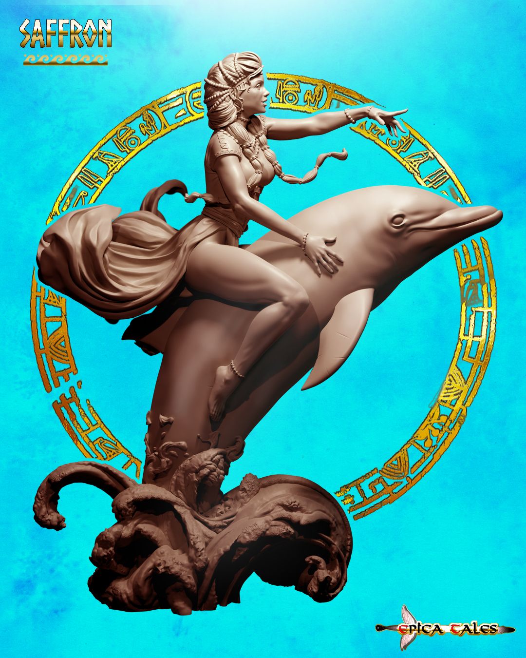 SAFFRON &amp; DELPHI - 75mm Figure