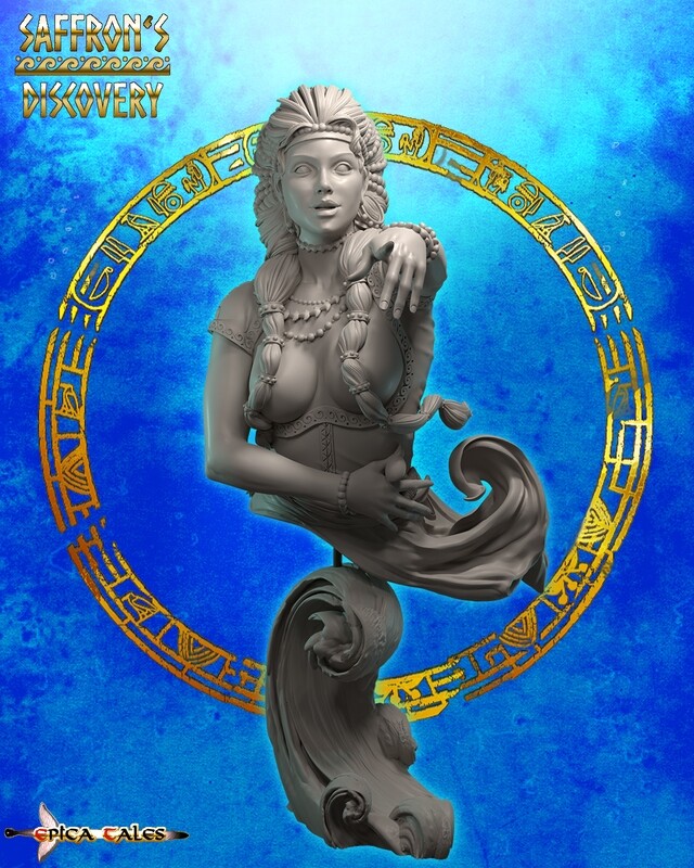 "SAFFRON'S DISCOVERY" BUST