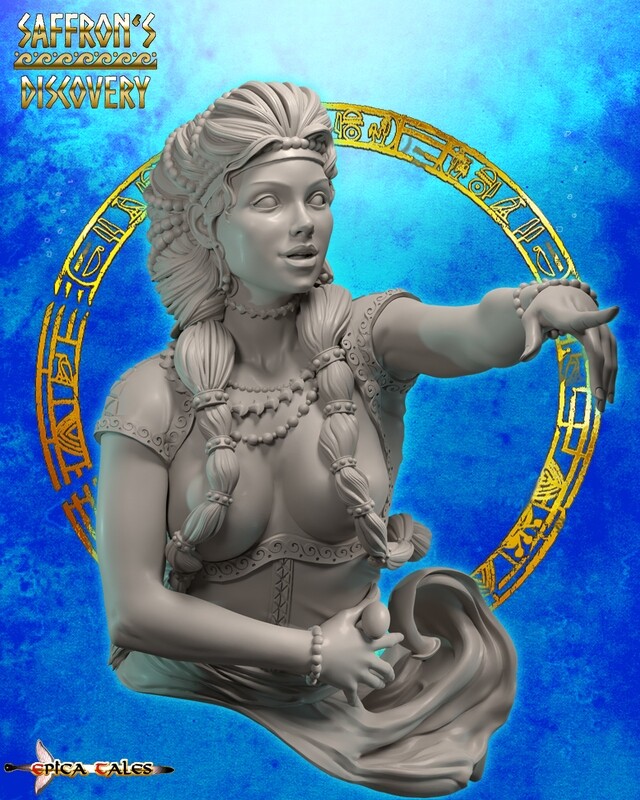 "SAFFRON'S DISCOVERY" BUST