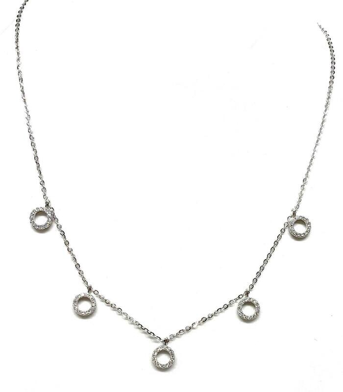 New 18ct White Gold Diamond Necklace