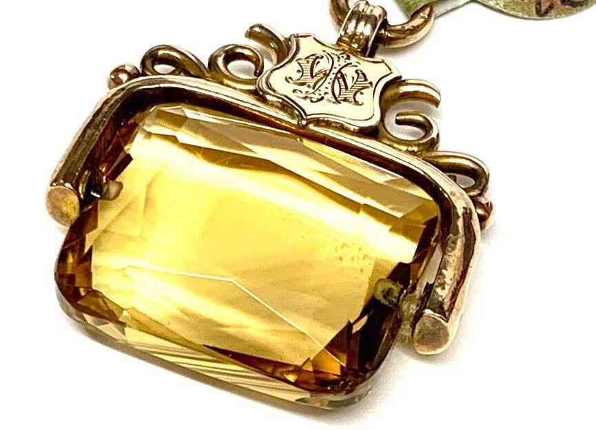 9ct Yellow Gold Antique Golden Quartz Watch Fob