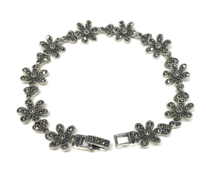 New Marcasite Flower Bracelet