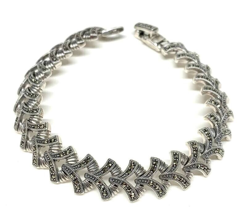 New Silver Marcasite Bracelet