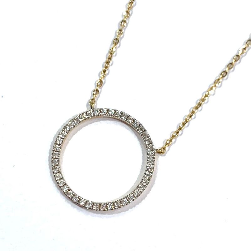 New 18ct Yellow Gold Diamond Circle of Life Necklace