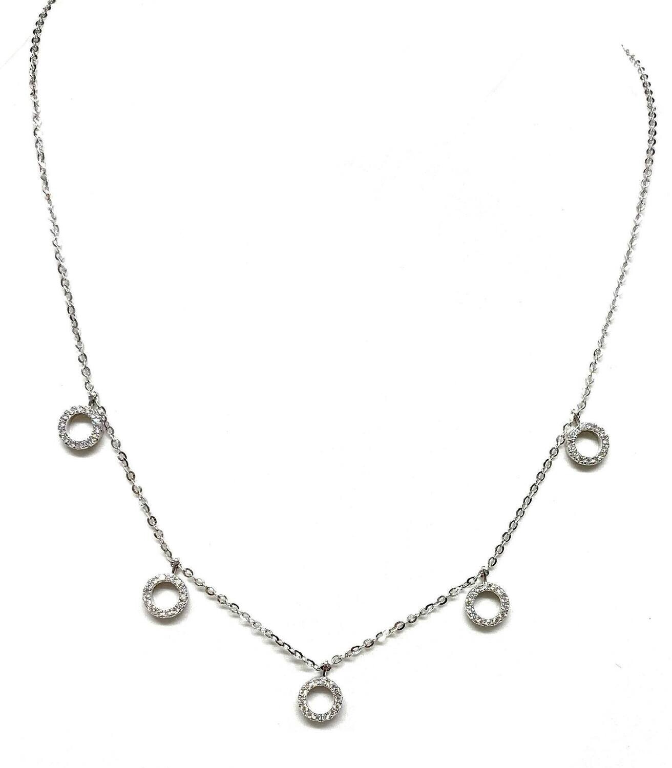 New 18ct White Gold Diamond Necklace New 18ct White Gold Diamond Necklace