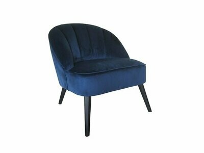 Dark Blue Velvet Chair