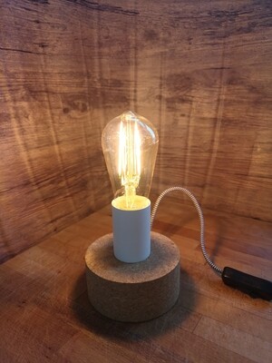 Cork table lamp