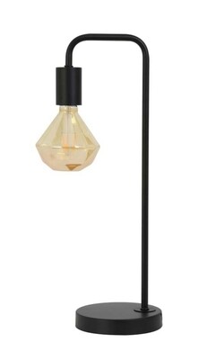 Modern table lamp black Inc bulb