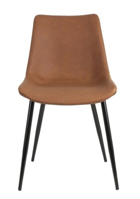 Brown Faux leather chair
