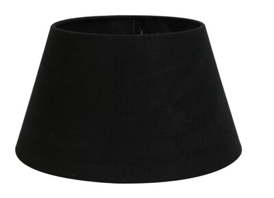 Black linen lampshade