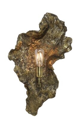 Wall light, Bronze "Bog Oak" effect