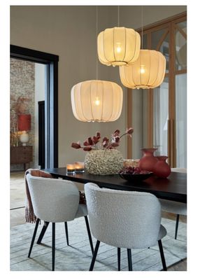 Hanging lamp Ø50x37,5 cm FABRIC Sand Colour