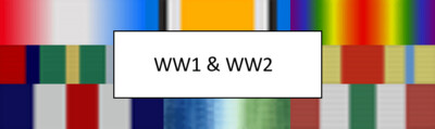 WW1 & WW2 MEDAL RIBBONS
