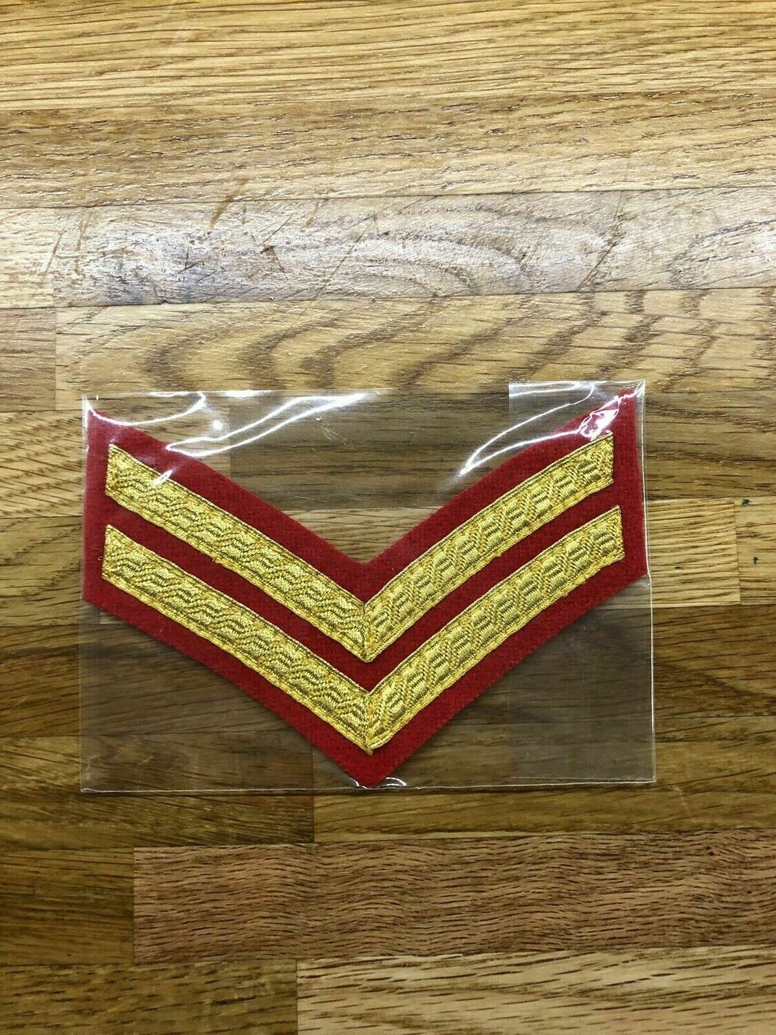 CPL Rank Badge For Mess Dress-Army-Gold On Red