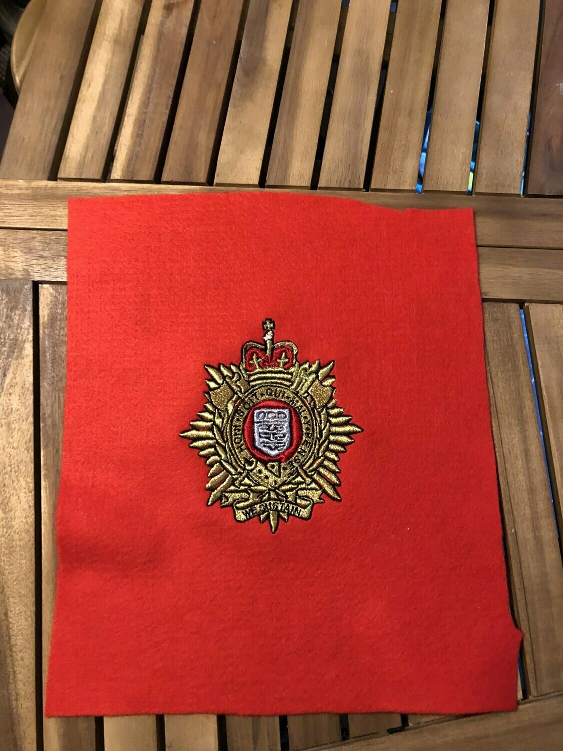 The Royal Logistics Core (RLC) Machine Embroidery Badge