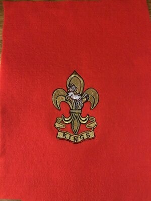 The Kings Regiment Machine Embroidery Badge