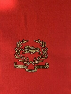 The Kings Own Royal Border Regiment (KORBR) Machine Embroidery Badge