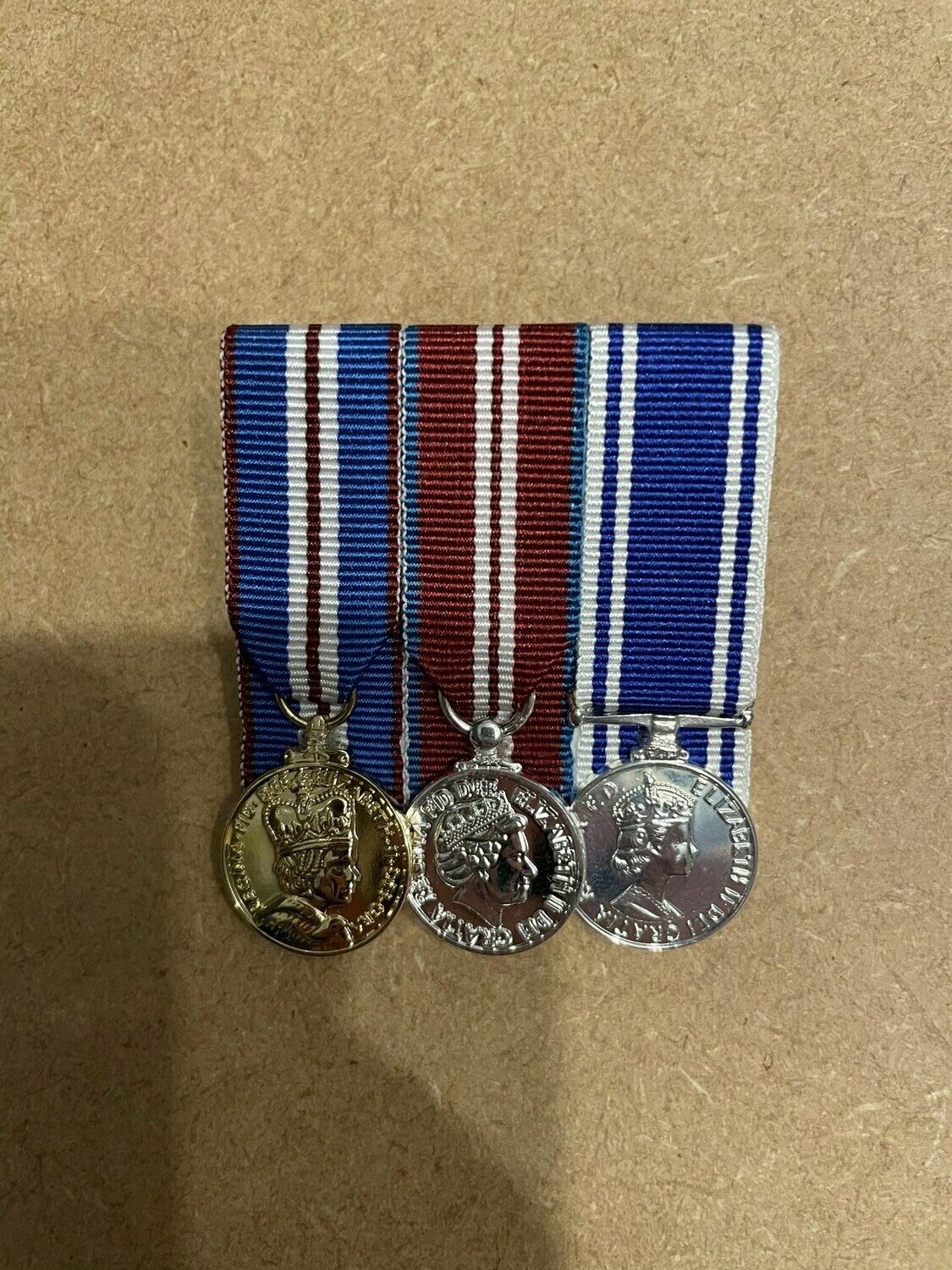 Court Mounted Miniature Medal Set, Golden, Diamond Jubilee & Police LSGC