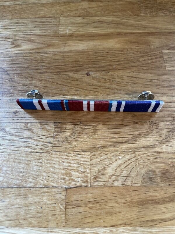 RIBBON BAR AND PIN Q G J M, Q D J M, POLICE LS&GC
