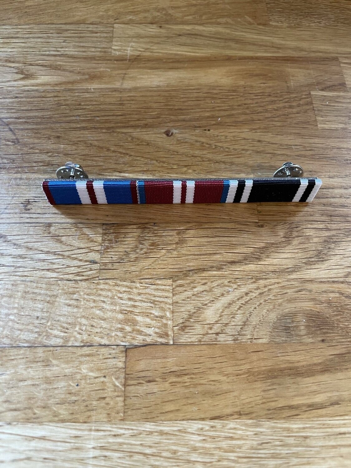 RIBBON BAR AND PIN Q G J M, Q D J M, Prison LS&GC