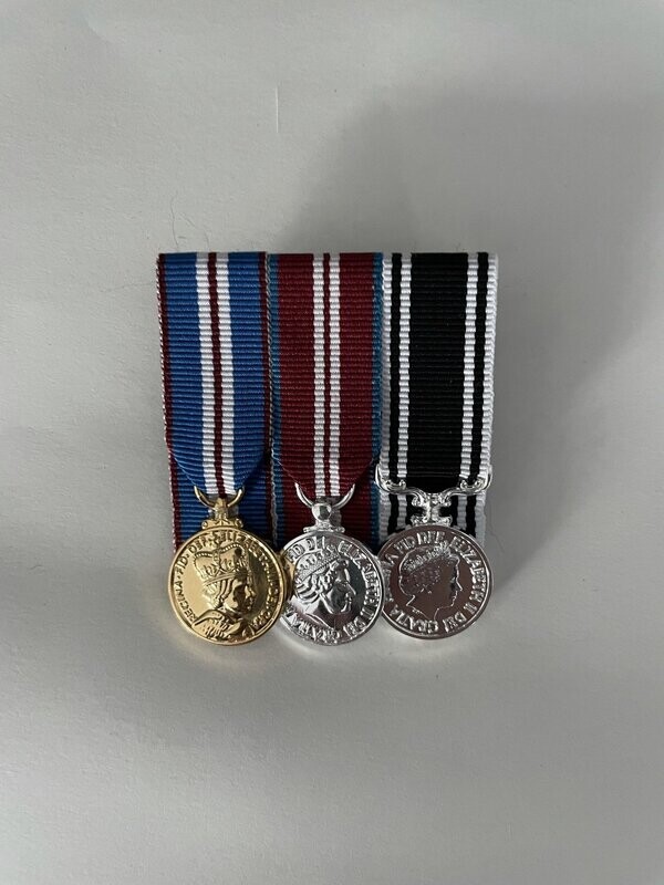 Court Mounted Miniature Medal Set, Golden, Diamond Jubilee & Prison LSGC