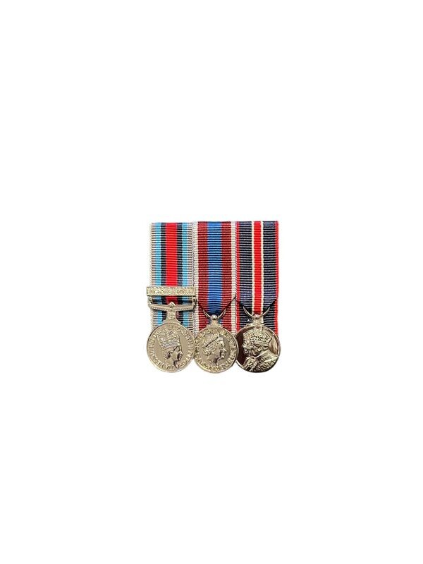 Court Mounted Miniature Medal Set, Op Shader, Platinum Jubilee, Kings coronation,