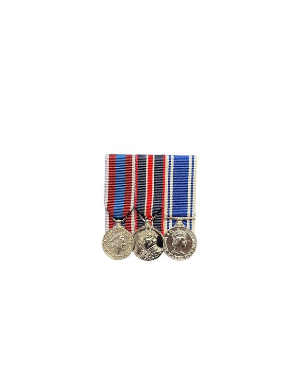 Court Mounted Miniature Medal Set, Platinum Jubilees, Kings coronation, Police LSGC