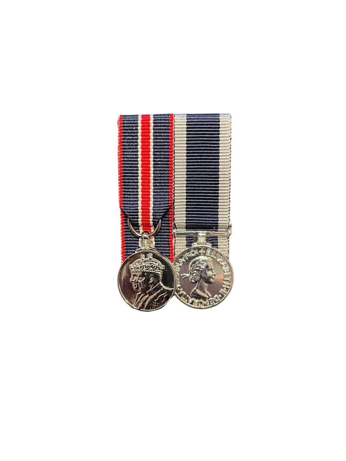 Court Mounted Miniature Medal Set, King Coronation & Navy LSGC