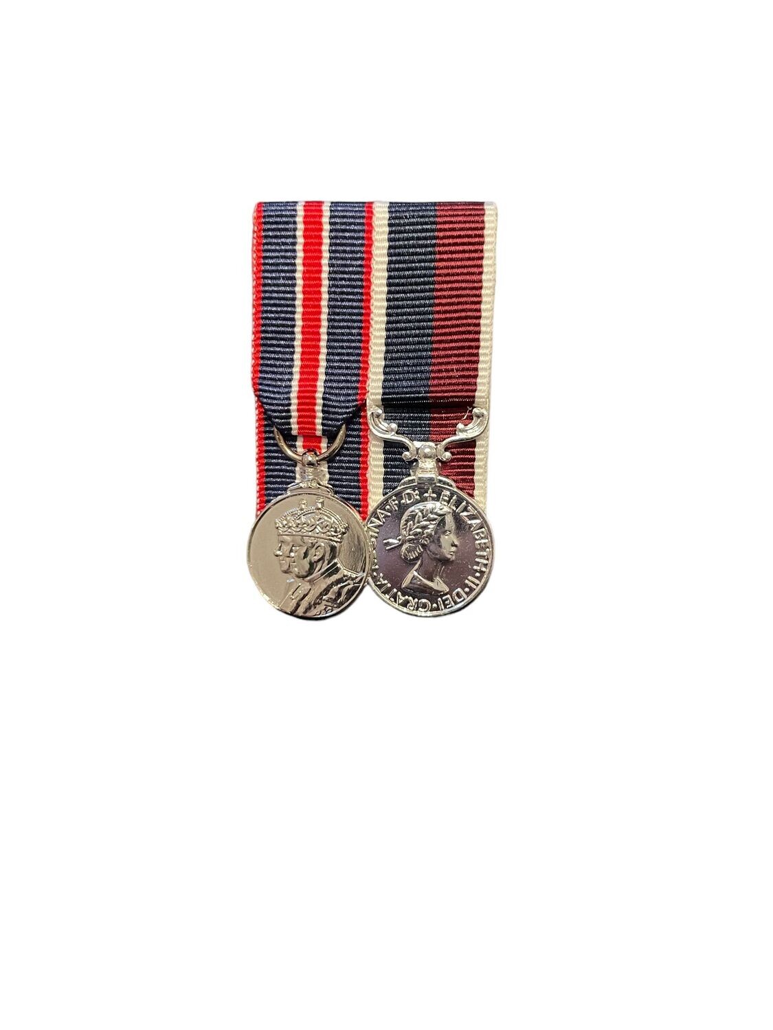 Court Mounted Miniature Medal Set, King Coronation & RAF LSGC