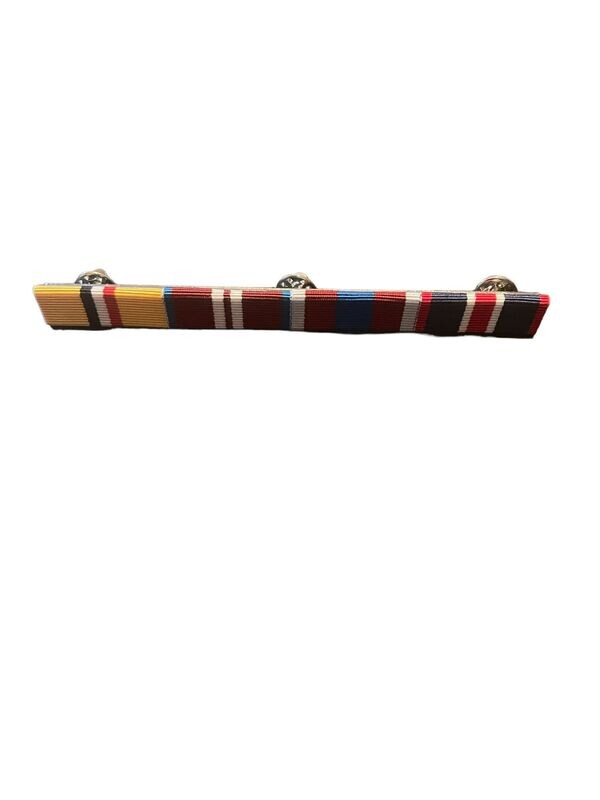 RIBBON BAR AND PIN, Iraq Telic, Queens Diamond, Platinum Jubilee, King's Coronation Medal