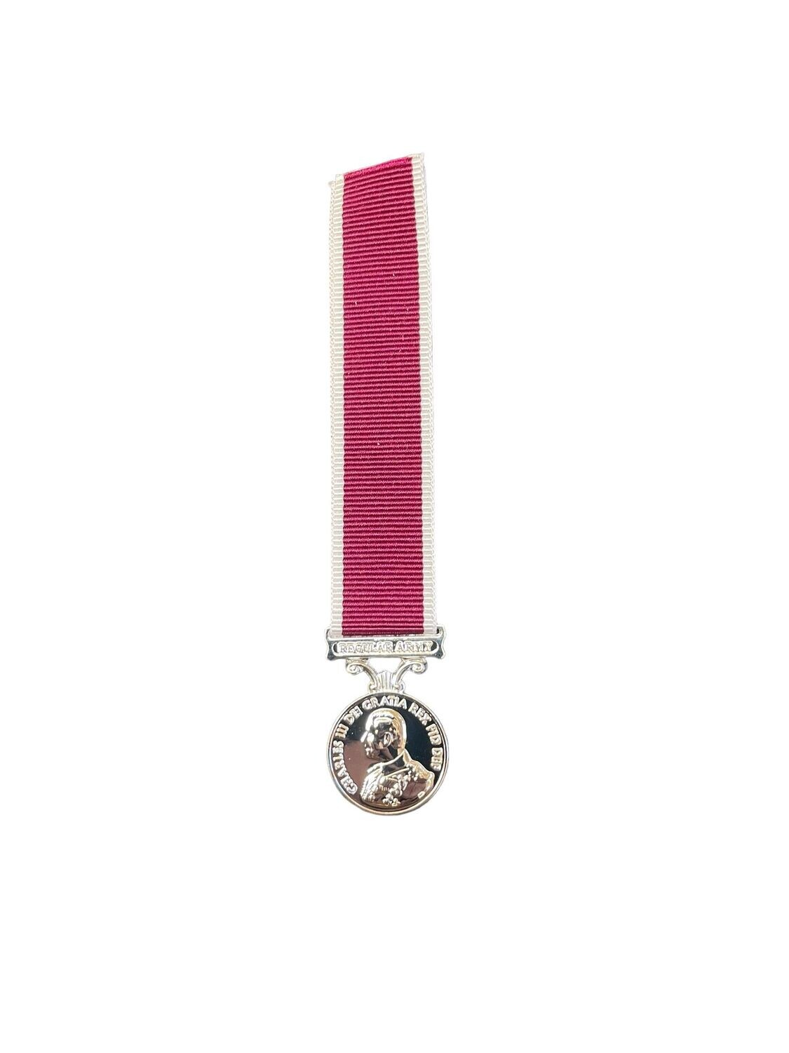 Kings Army Long Service and Good Conduct Miniature Medal CIIR
