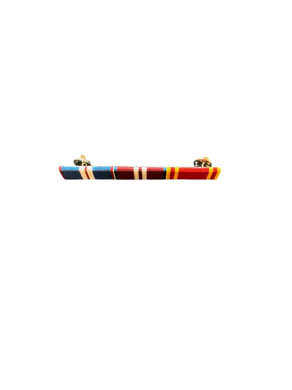 RIBBON BAR AND PIN Queen's Golden, Diamond And Fire Brigade LSGC
