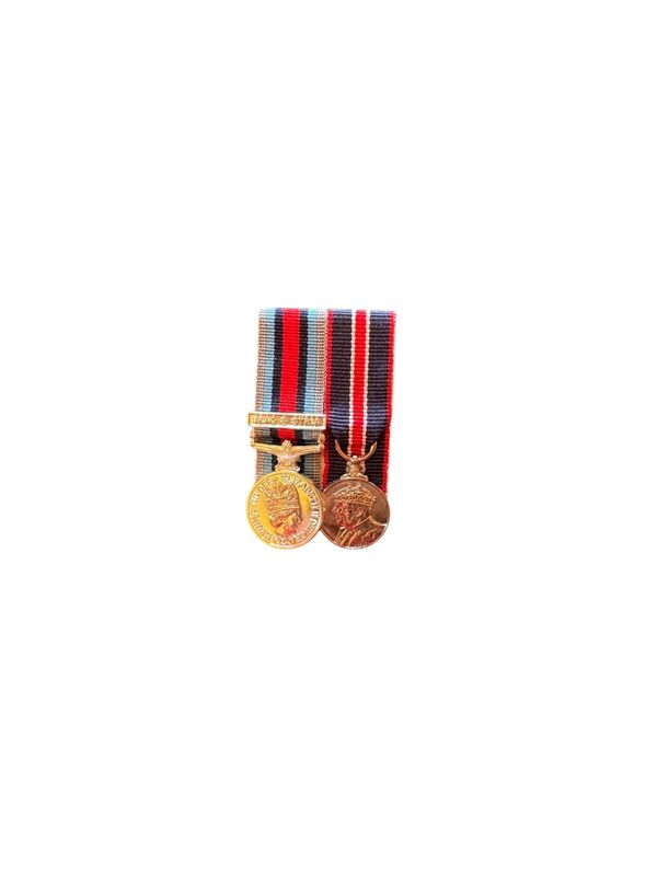 Court Mounted Miniature Medal Set, Shader ( Syria/Iraq), Kings Coronation