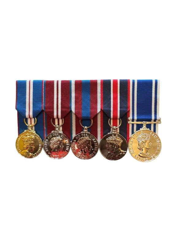 Court Mounted  Medal Set, Gold, Diamond, Platinum Jubilee and Kings Coronation with Police LSGC EIIR full size replicas