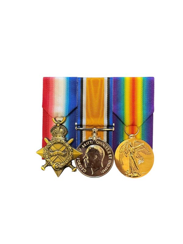 Court Mounted  Medal Set, WW1 Trio, 14 Star, War Medal, Victory Medal full size replicas