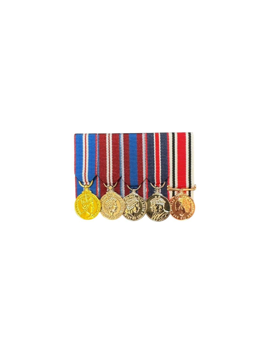 Court Mounted Miniature Medal Set, Golden, Diamond and Platinum Jubilees, Kings coronation, Police Special Constabulary long service CIIIR