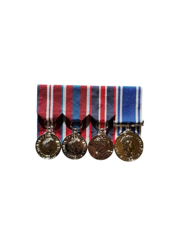 Court Mounted  Medal Set, Diamond, Platinum Jubilee and Kings Coronation with Police LSGC EIIR full size replicas