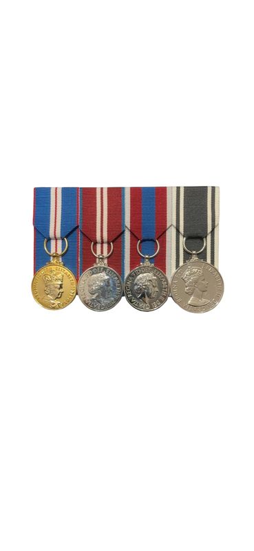 Court Mounted  full size Medal Set, Gold, Diamond, Platinum Jubilee and AMBULANCE LSGC EIIR full size replicas