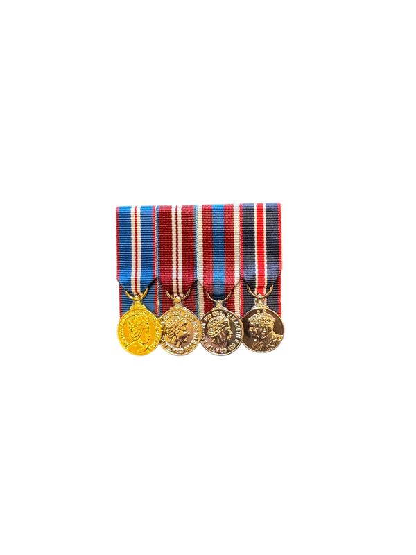 Court Mounted Miniature Medal Set, Gold, Diamond, Platinum Jubilees, Kings coronation, Court Mounted Miniature Medal Set, Gold, Diamond, Platinum Jubilees, Kings coronation,