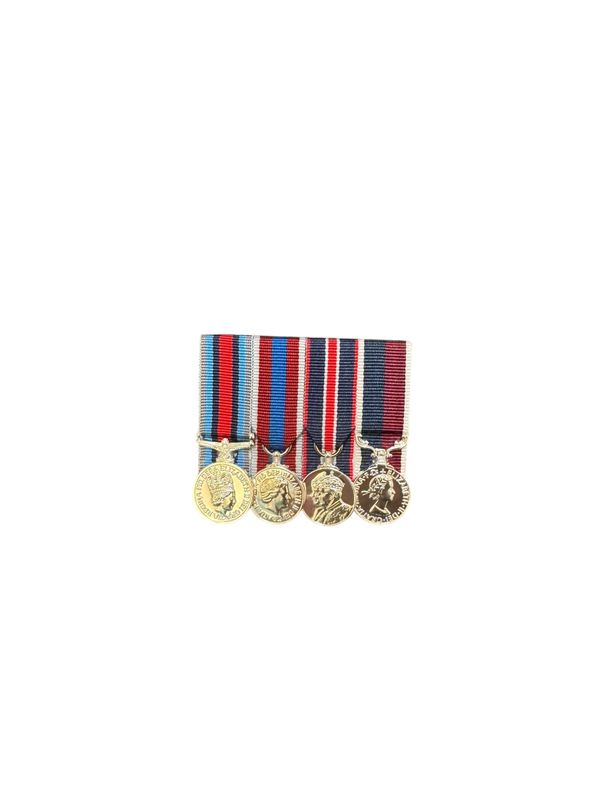 Court Mounted Miniature Medal Set, Shader, Platinum Jubilee & King Coronation & RAF LSGC Court Mounted Miniature Medal Set, Shader, Platinum Jubilee & King Coronation & RAF LSGC