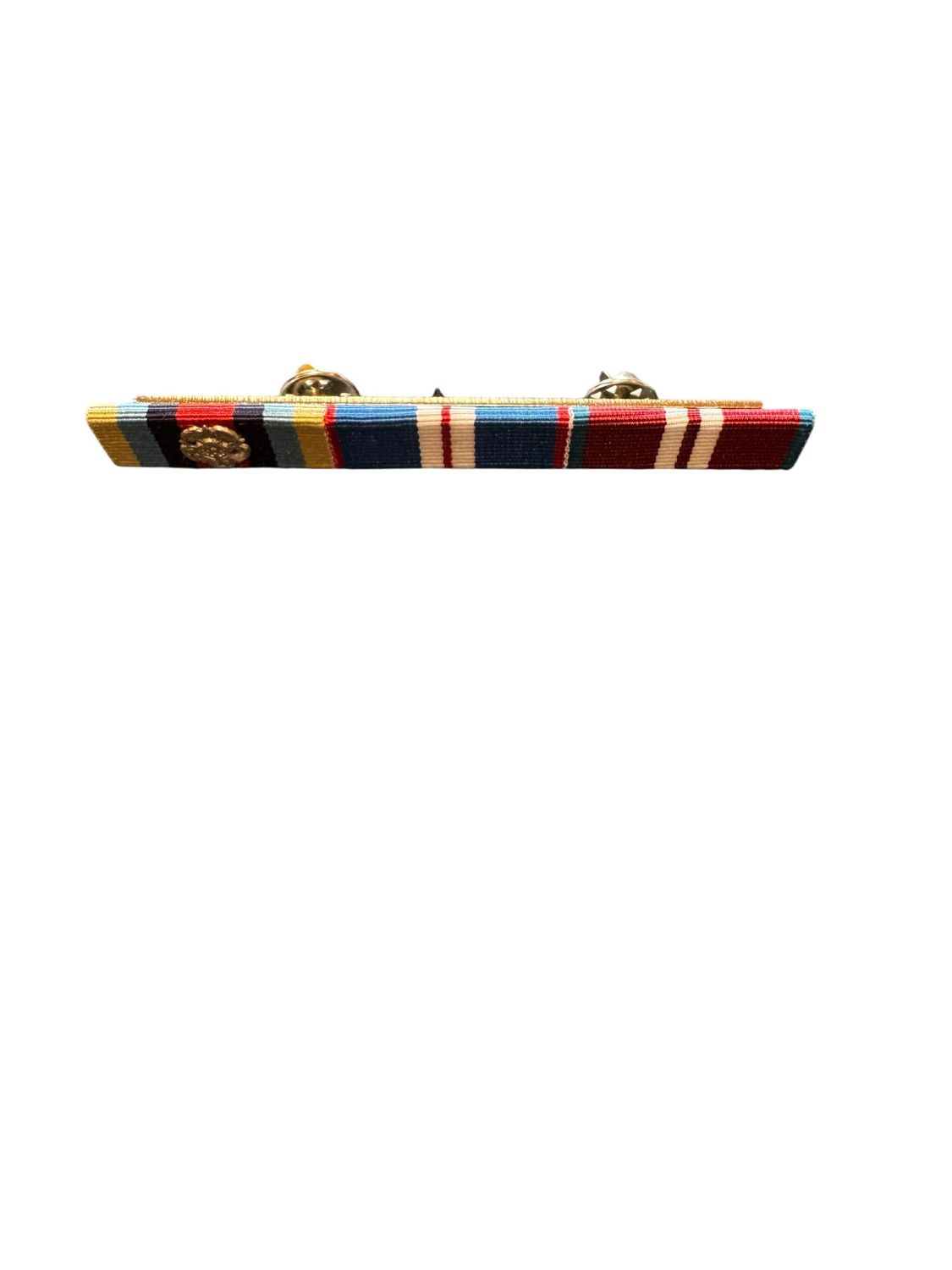 RIBBON BAR AND PIN, Afghanistan Herrick with Rosette, Queens Gold, Diamond Jubilee