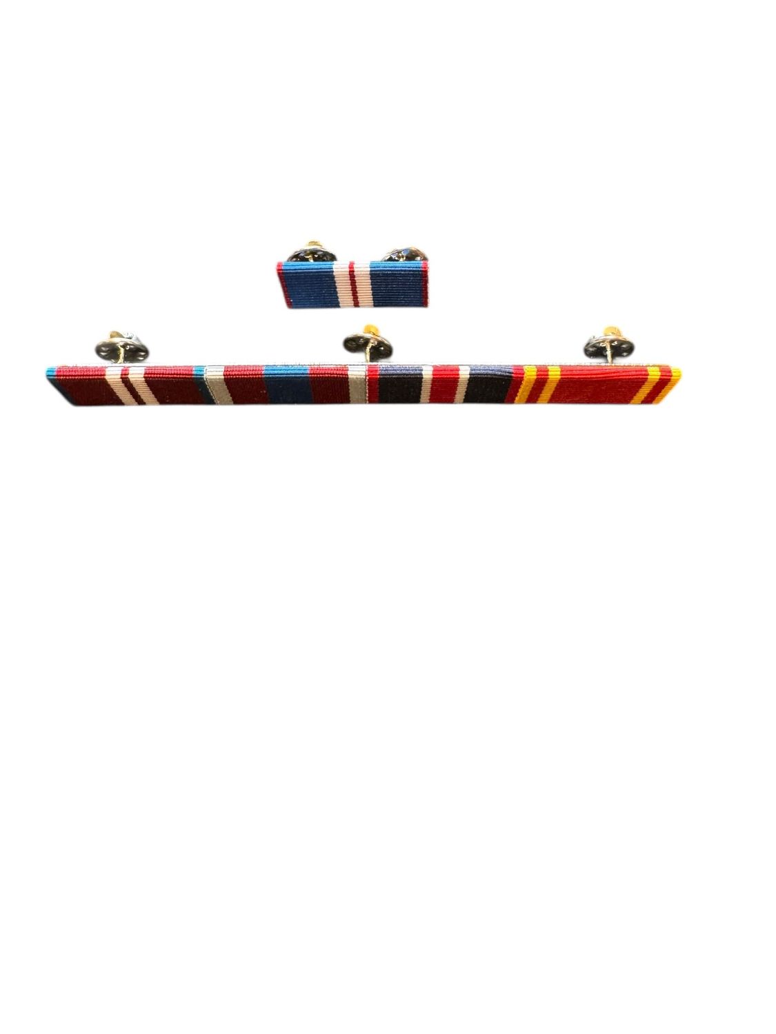 RIBBON BAR AND PINS, Queens Golden, Diamond, Platinum Jubilee, King's Coronation And Fire Brigade LSGC